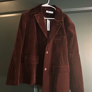 Commense Rich Brown Velvet Jacket